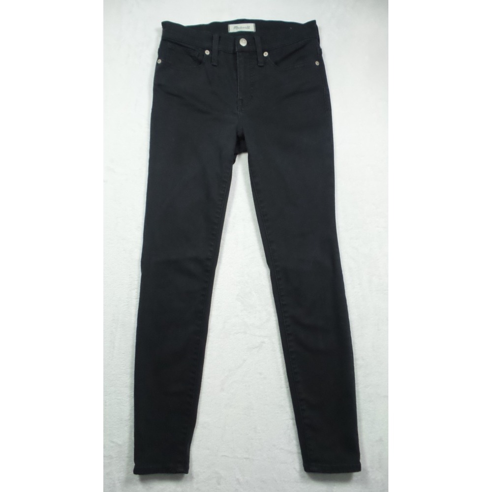 Madewell Jeans Womens Size 26‎ Black Denim 9-Inch High Rise Skinny Stretch